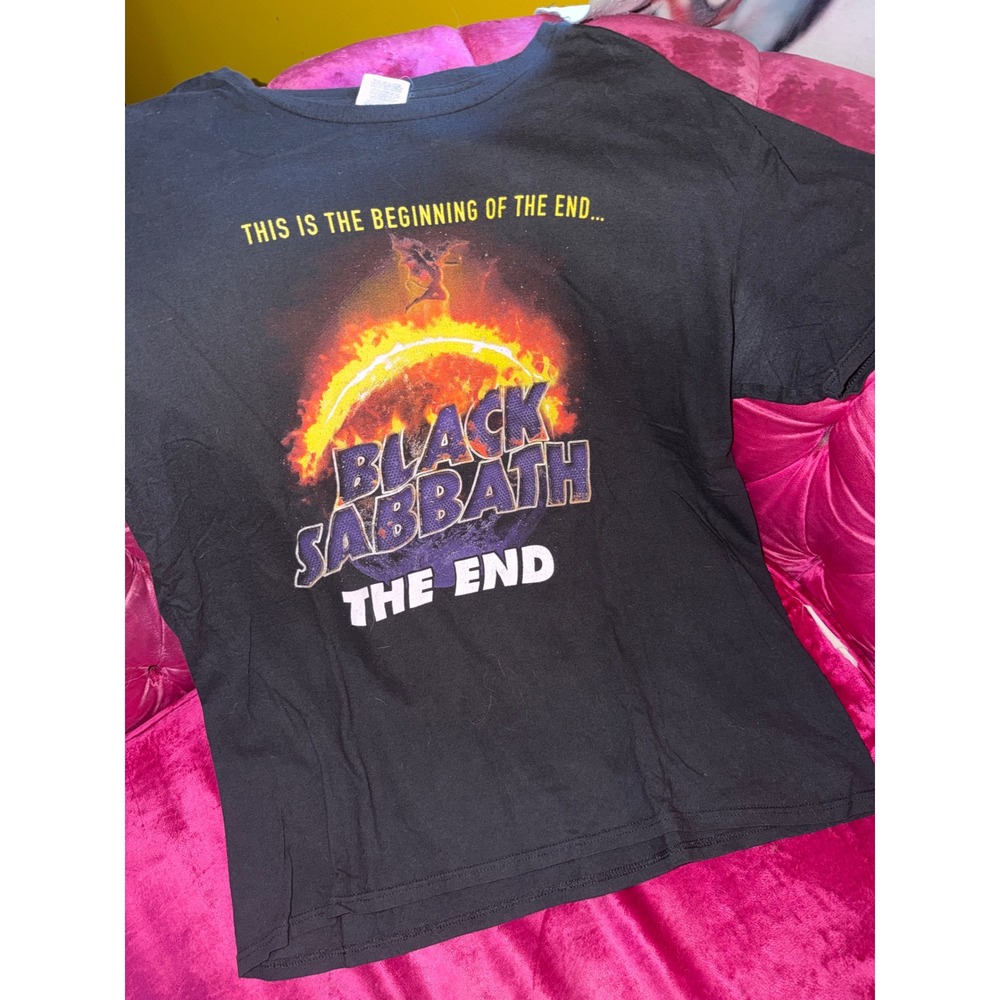 Black Sabbath The End 2016 Final Tour T-Shirt Mens Large Ozzy Osbourne Metal